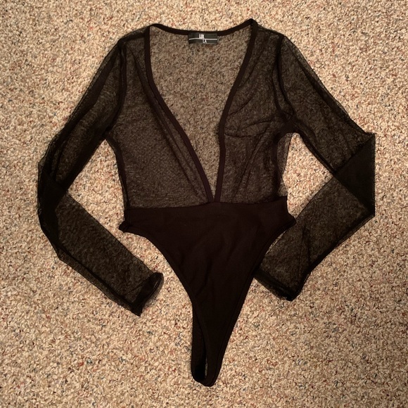 Dolls Kill Tops - Sheer Dolls Kill Bodysuit